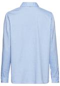 Langarm Bluse aus reiner Baumwolle light blue