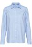 Langarm Bluse aus reiner Baumwolle light blue
