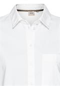 Langarm Bluse aus reiner Baumwolle milk white