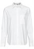 Langarm Bluse aus reiner Baumwolle milk white