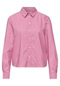 Langarm Bluse aus Seersuckerqualität magenta dream