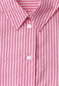 Langarm Bluse aus Seersuckerqualität magenta dream