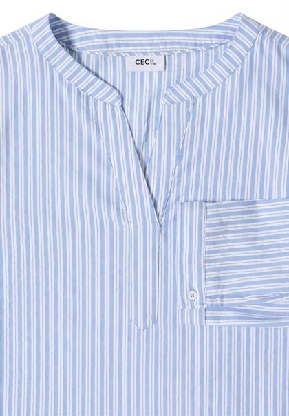 Langarm Bluse in Seersuckerqualität blouse blue