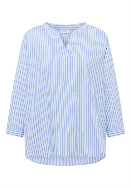 Langarm Bluse in Seersuckerqualität blouse blue