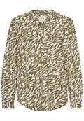 Langarm-Bluse mit Allover-Print aop