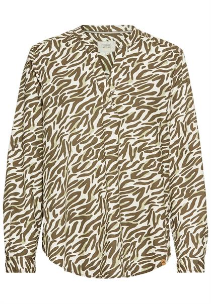 Langarm-Bluse mit Allover-Print aop