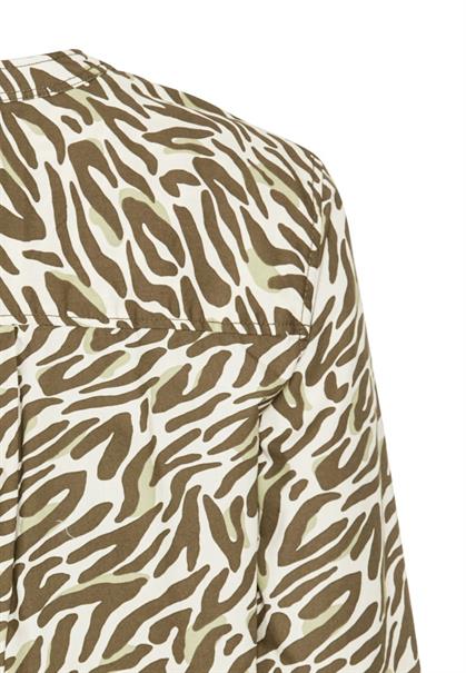 Langarm-Bluse mit Allover-Print aop
