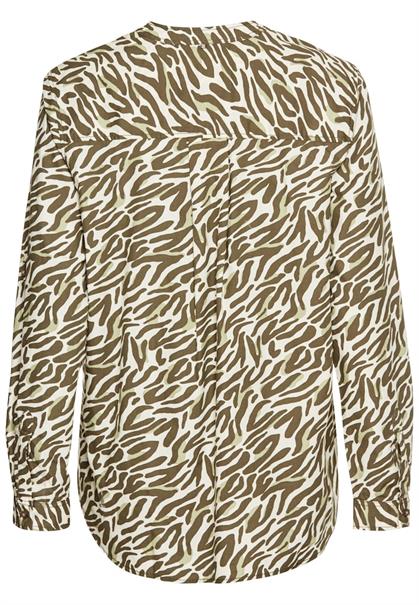 Langarm-Bluse mit Allover-Print aop