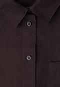 Langarm Bluse mit Hemdkragen aus Twill espresso brown