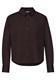Langarm Bluse mit Hemdkragen aus Twill espresso brown