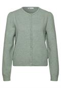 Langarm Cardigan mit Rundhals und Knöpfen eucalyptus green mel.