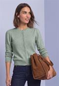 Langarm Cardigan mit Rundhals und Knöpfen eucalyptus green mel.