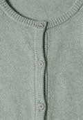 Langarm Cardigan mit Rundhals und Knöpfen eucalyptus green mel.