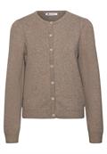 Langarm Cardigan mit Rundhals und Knöpfen sanded amber mel.