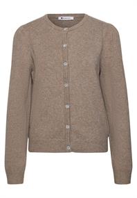 Langarm Cardigan mit Rundhals und Knöpfen sanded amber mel.