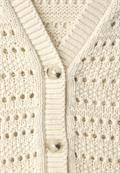 Langarm Cardigan mit V-Neck soft beige