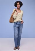 Langarm Cardigan mit V-Neck soft beige