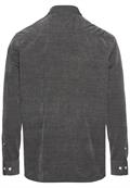 Langarm Hemd in Regular Fit aus Cord asphalt