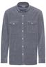 Langarm Hemd in Regular Fit aus Cord denim blue