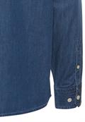Langarm Hemd mit Allover-Print dark navy