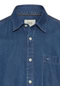 Langarm Hemd mit Allover-Print dark navy