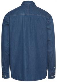 Langarm Hemd mit Allover-Print dark navy