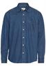 Langarm Hemd mit Allover-Print dark navy