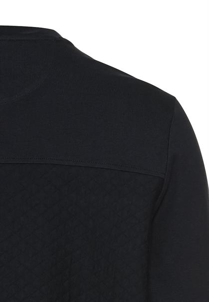 Langarm Henley mit Brusttasche dark navy