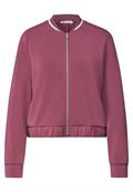 Langarm Jacke im Silk-Look mit Zipper dark clouded blush
