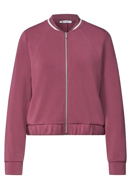 Langarm Jacke im Silk-Look mit Zipper dark clouded blush