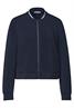 Langarm Jacke im Silk-Look mit Zipper darkest blue