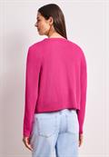 Langarm Jacke in offener Passform magenta dream