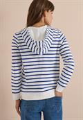 Langarm Jacke mit Kapuze und Struktur deep river blue