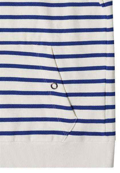 Langarm Jacke mit Kapuze und Struktur deep river blue