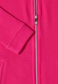 Langarm Jacke mit Kapuze und Taschen beetroot pink