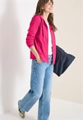 Langarm Jacke mit Kapuze und Taschen beetroot pink