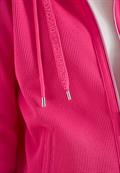 Langarm Jacke mit Kapuze und Taschen beetroot pink