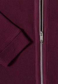 Langarm Jacke mit Kapuze und Taschen sweet grape red