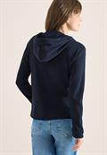 Langarm Jacke mit Kapuze und Taschen universal blue