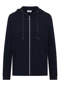 Langarm Jacke mit Kapuze und Taschen universal blue