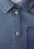 Langarm Jeansbluse mit Hemdkragen mid blue authentic washed