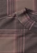 Langarm Mesh-Shirt mit Rundhals und Print sanded amber