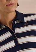 Langarm Poloshirt mit Knöpfen urban dark blue
