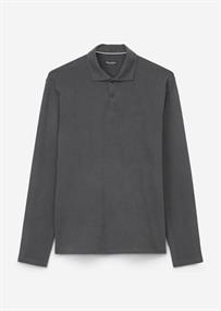 Langarm-Poloshirt regular gray morn