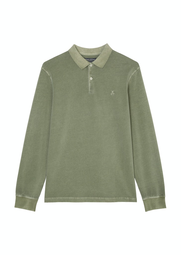 Marc O'Polo Herren Langarmshirt 228223655004 Olivia Gray - poloshirt