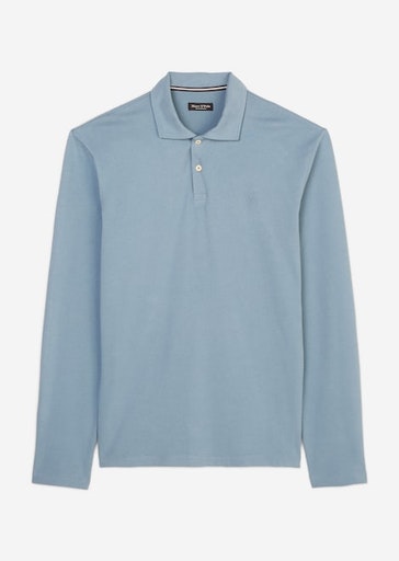 Langarm-Poloshirt regular stormy sea