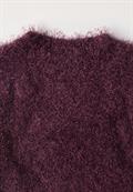 Langarm Pullover aus Fransengarn rustic rouge