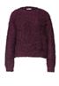 Langarm Pullover aus Fransengarn rustic rouge