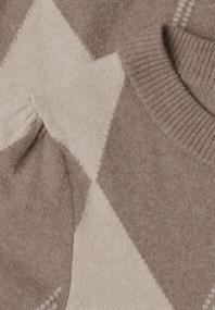 Langarm Pullover mit Argyle-Muster sanded amber mel.