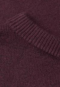 Langarm Pullover mit Boat Neck rustic rouge mel.